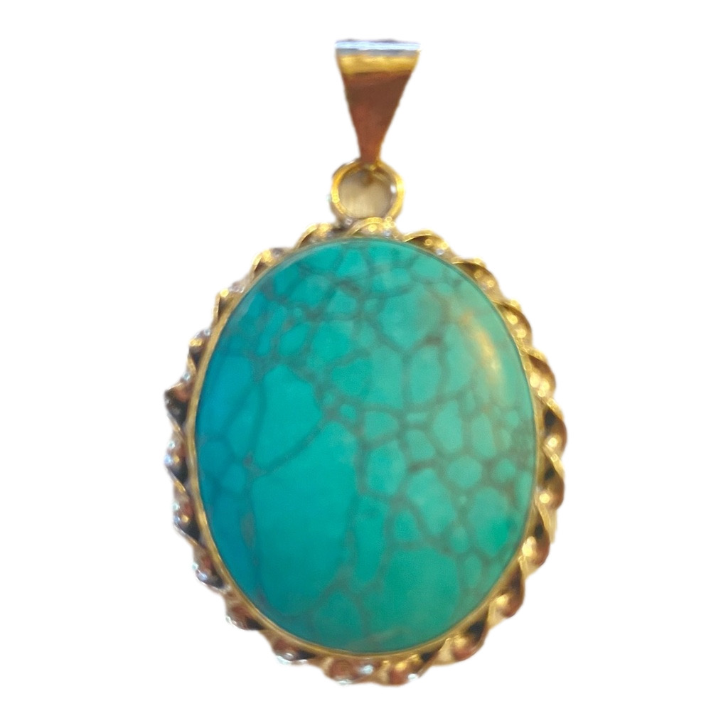 274 Elegant Turquoise Pendant Necklace